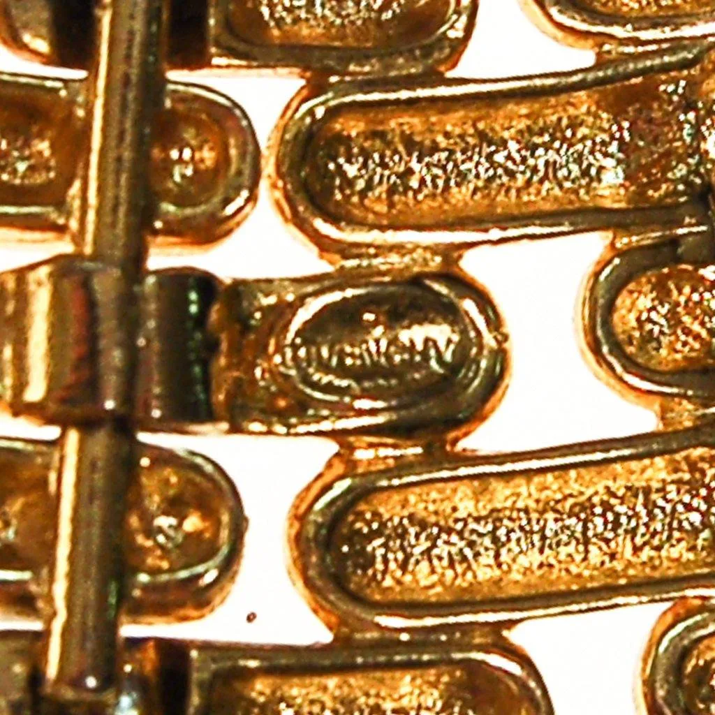 Givenchy Couture Wide Gold Flat Link Chain Necklace