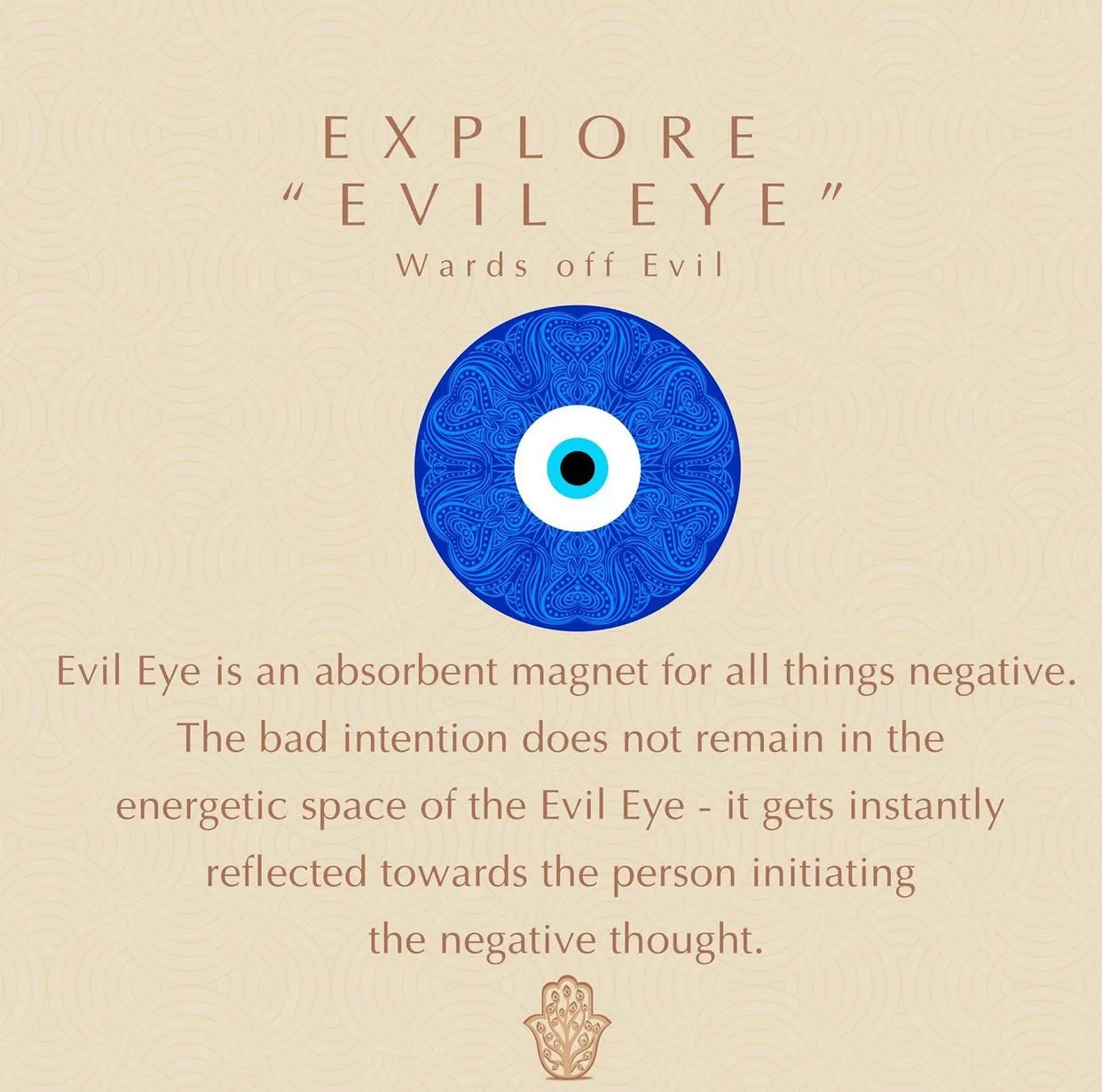 Glass Turkish evil eye necklace | Erika Williner Designs