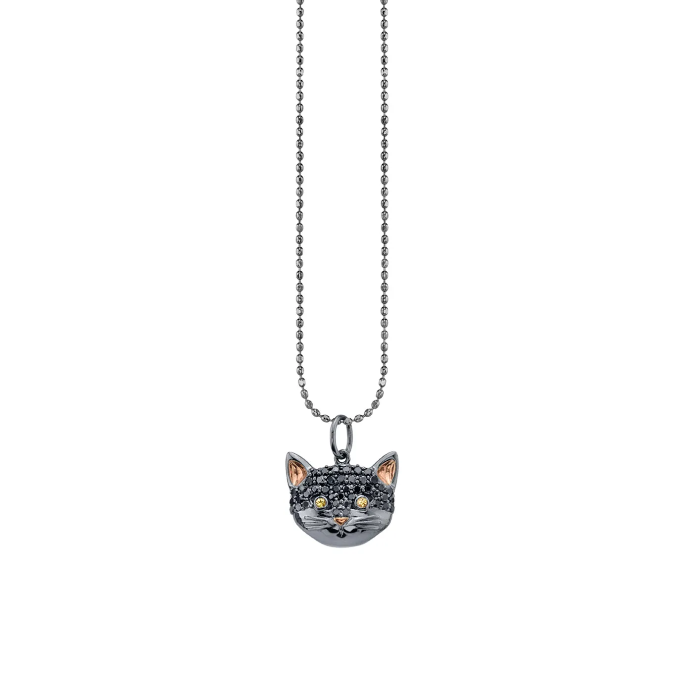Gold & Diamond Cat Charm