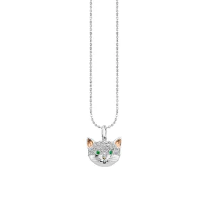 Gold & Diamond Cat Charm