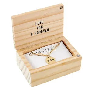 GOLD CHAIN LOVED NECKLACE