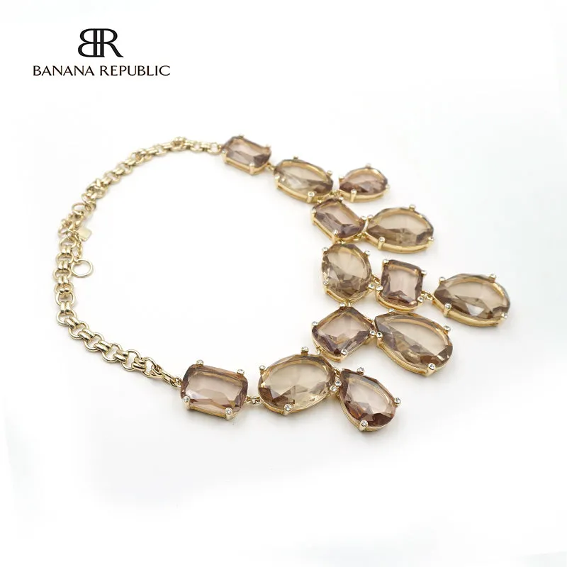 Gorgeous Brown Crystal necklace