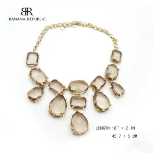Gorgeous Brown Crystal necklace
