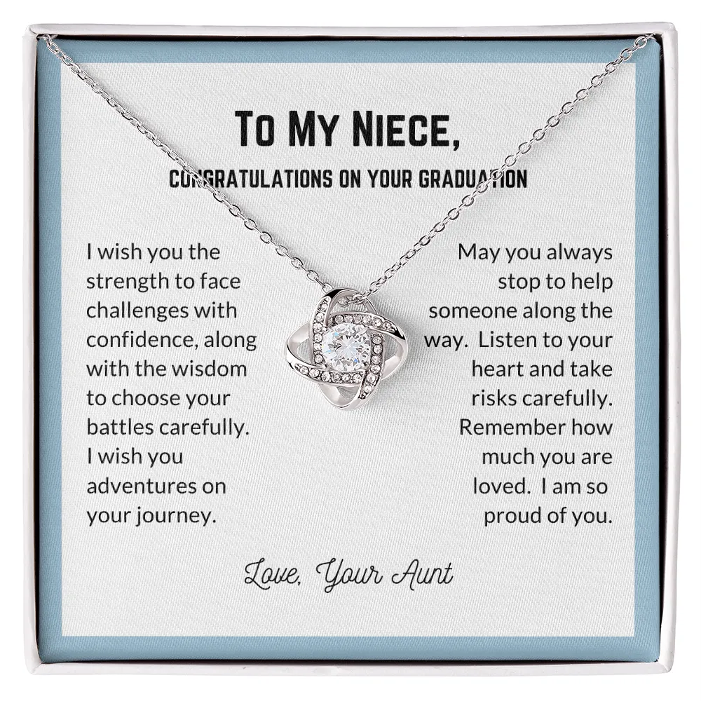 Graduation Necklace for Niece-So proud of you