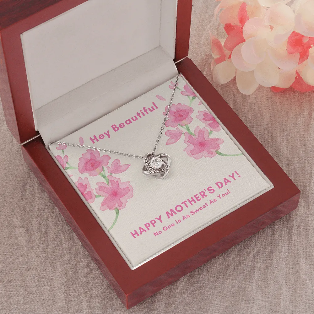 Hey Beautiful So Sweet Love Knot Necklace