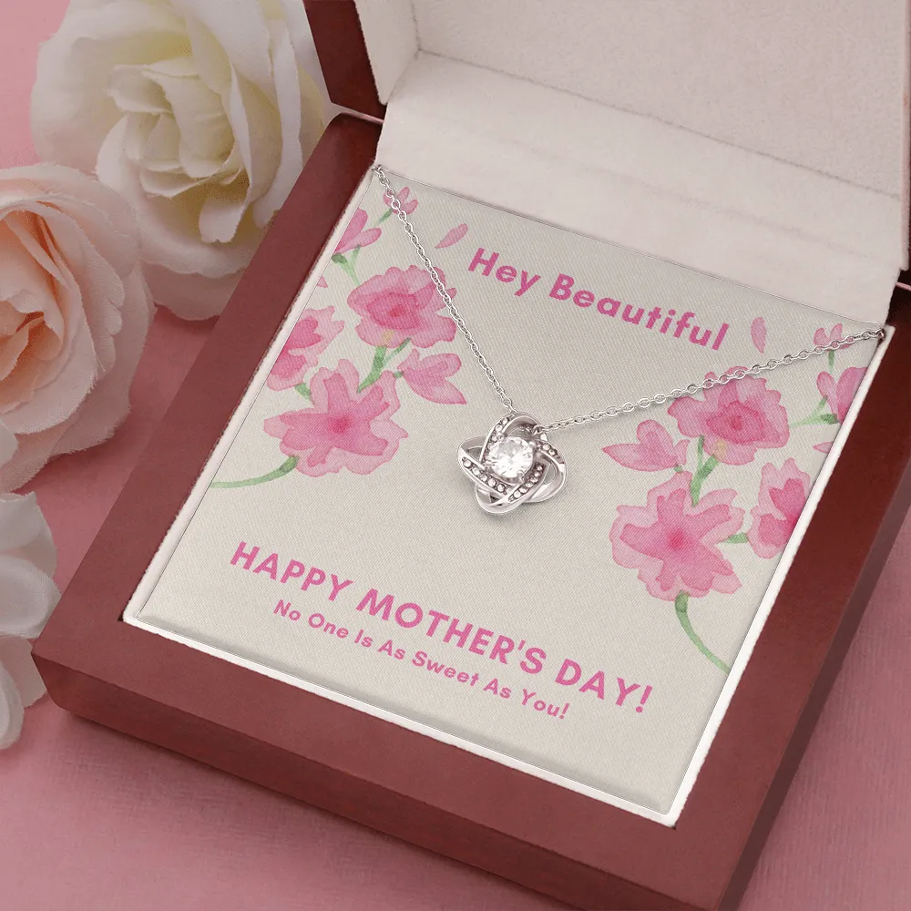 Hey Beautiful So Sweet Love Knot Necklace