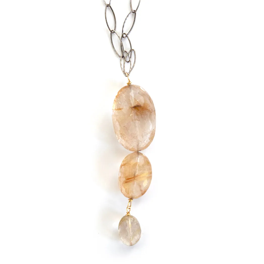 hope rutilated quartz necklace