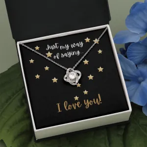 Just My Way Love Knot Necklace