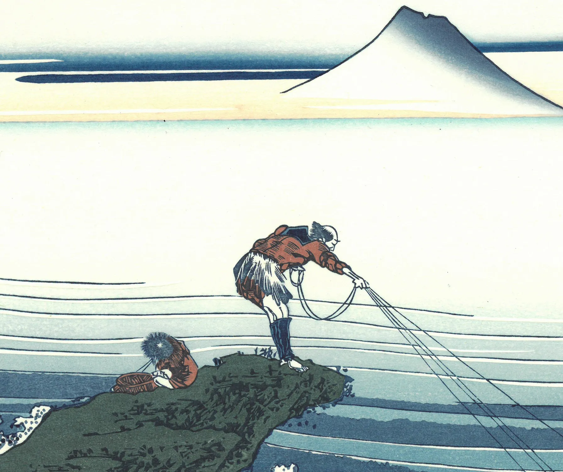 Katsushika Hokusai - #45 Kōshū Kajikazawa (Kajikazawa in Kai Province) Unsodo edition - Free Shipping