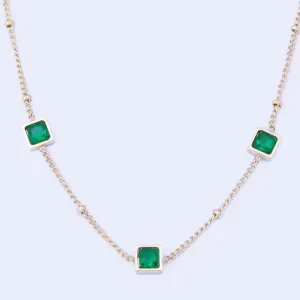 Knight & Day Leilani Emerald Necklace Q491NSF