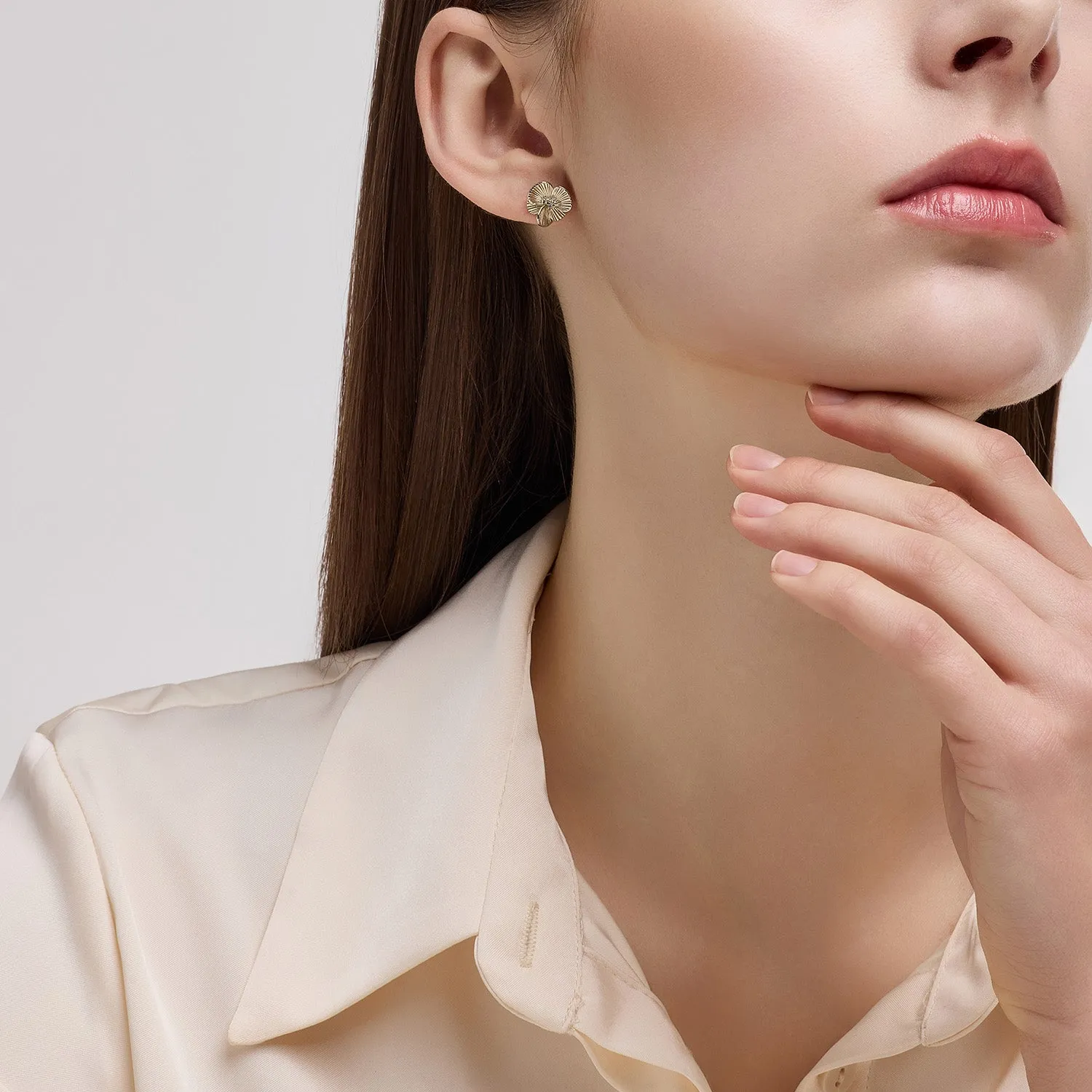 La D.D Gold One-sided Earring JDDEN5S034S