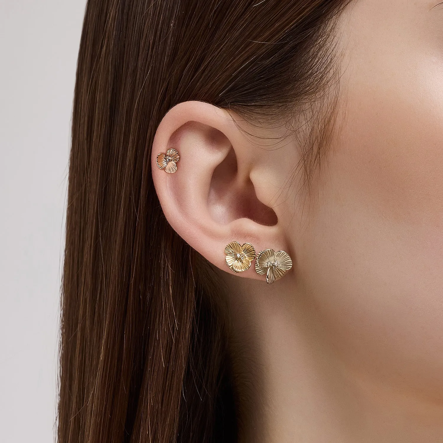 La D.D Gold One-sided Earring JDDEN5S034S