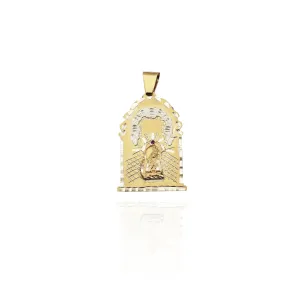 Lady Altagracia Pentagonal Medallion Pendant (14K)