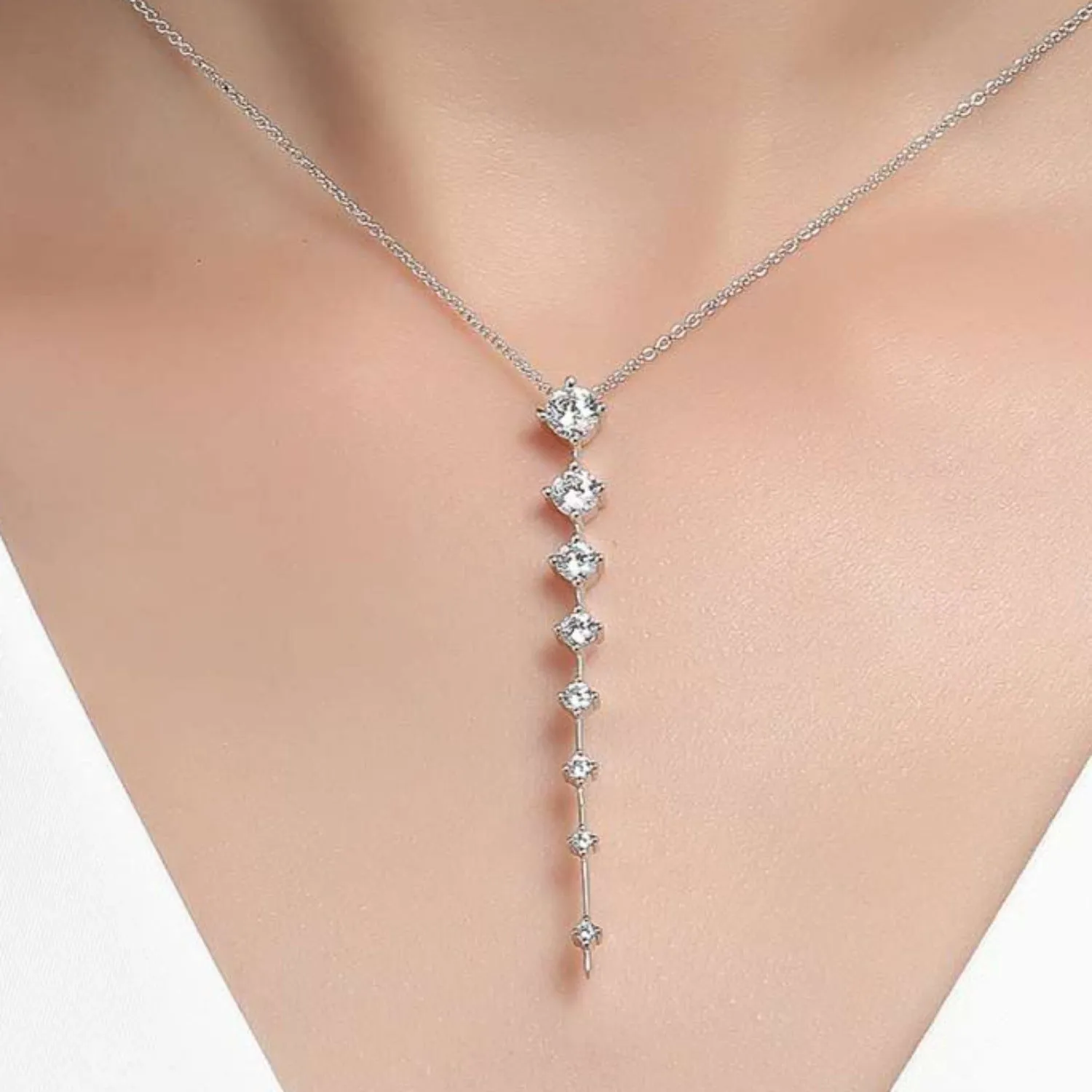 Lafonn Simulated Diamond Icicle Drop Necklace