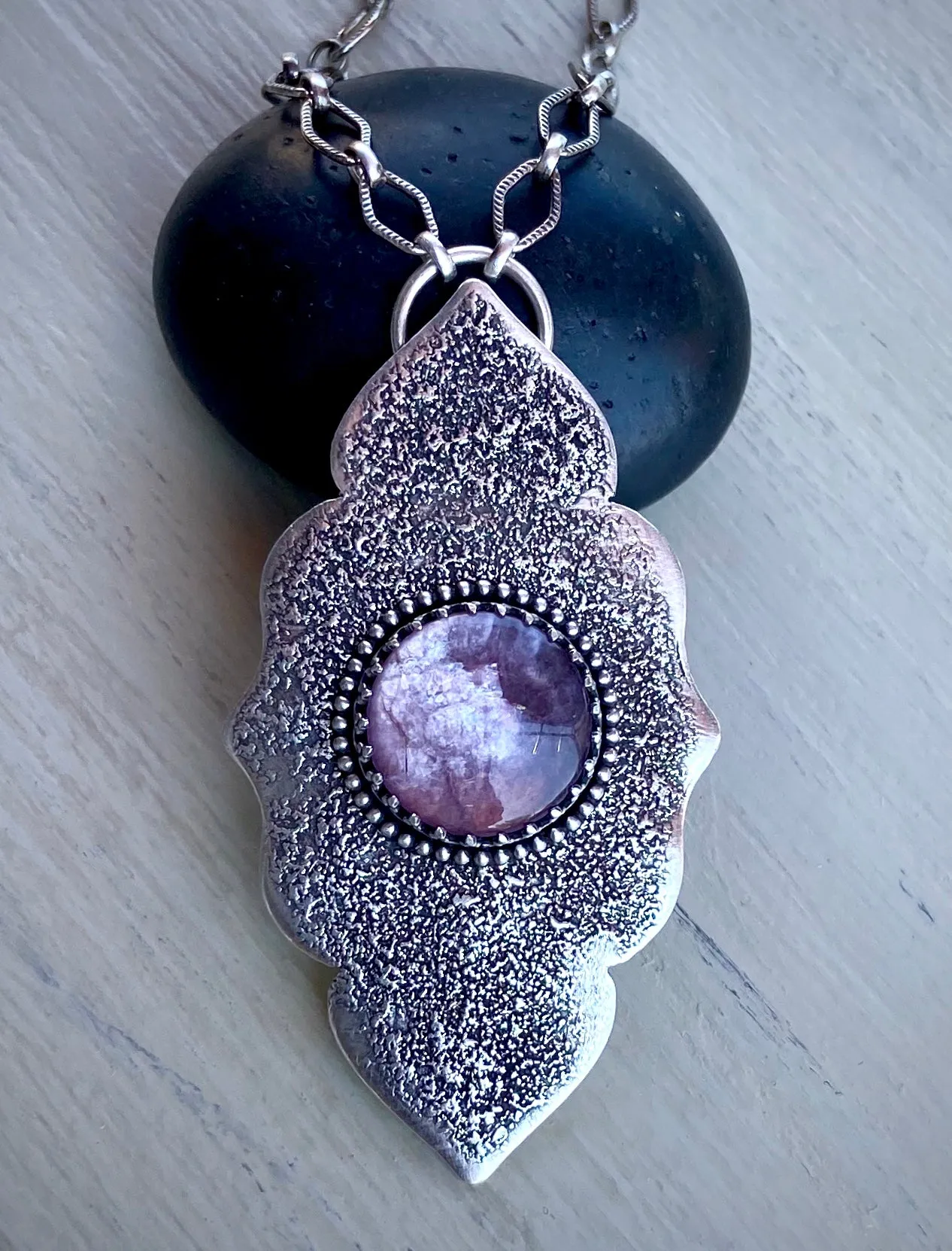 Lepidolite Arabesque Necklace