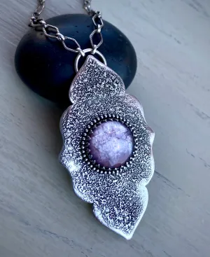 Lepidolite Arabesque Necklace