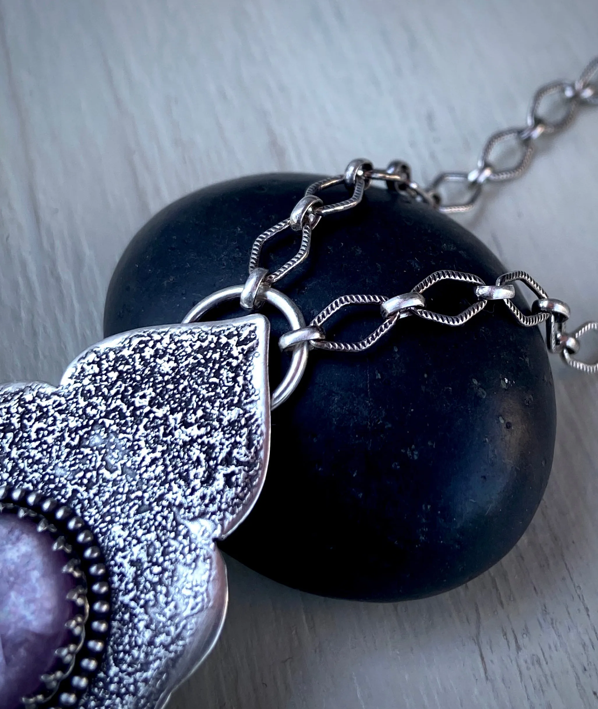 Lepidolite Arabesque Necklace