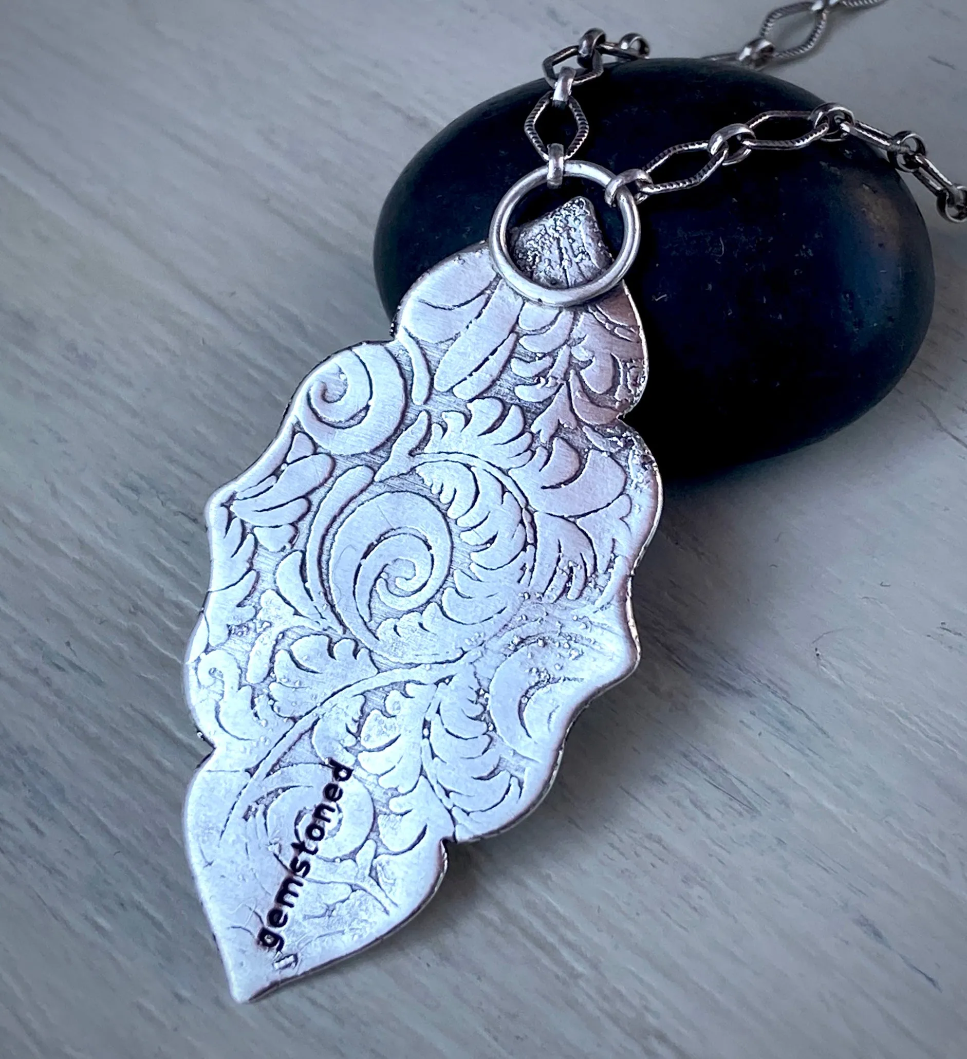 Lepidolite Arabesque Necklace