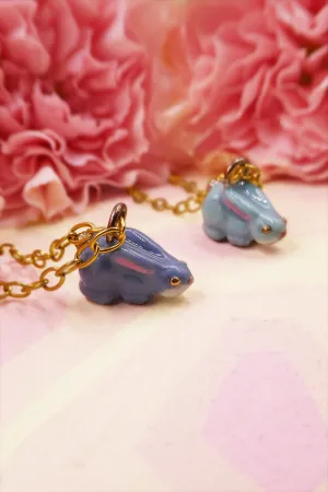 Little Bronze Bunny Necklace
