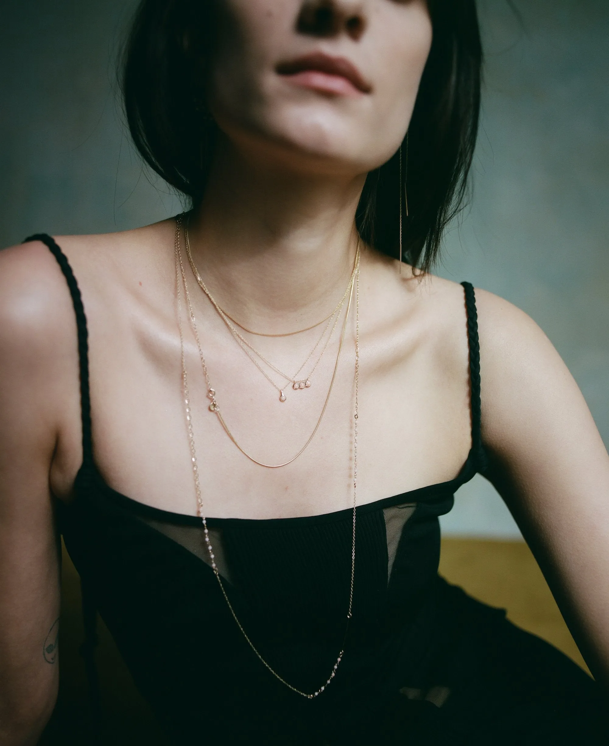 mabel black diamond necklace
