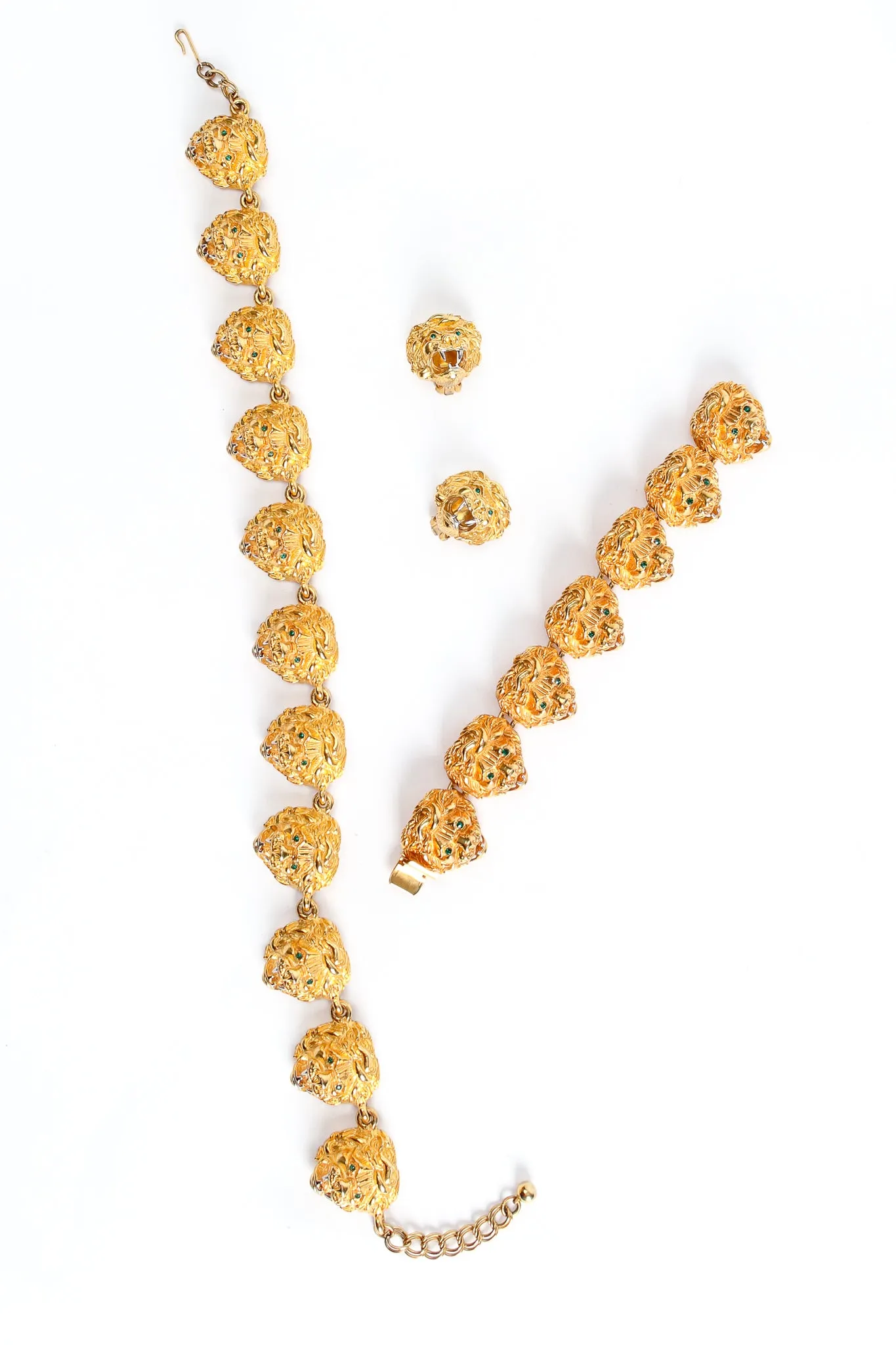 Majestic Leo Collar Bracelet & Earring Set