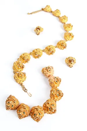 Majestic Leo Collar Bracelet & Earring Set