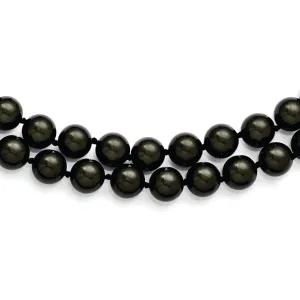 Majestik Black Shell Pearl Necklace