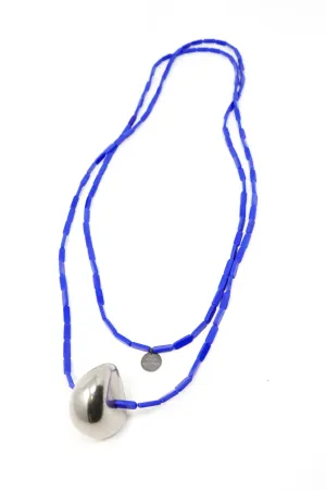 maria calderara Blue Pendulum Necklace