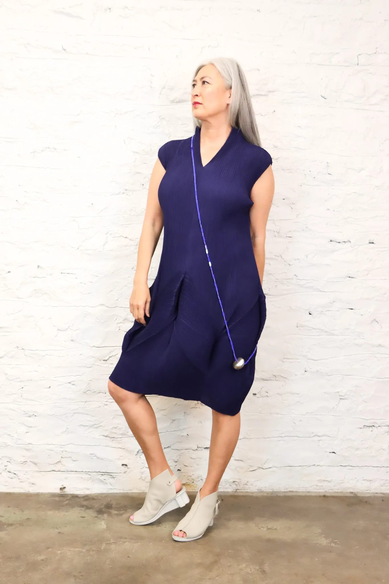 maria calderara Blue Pendulum Necklace