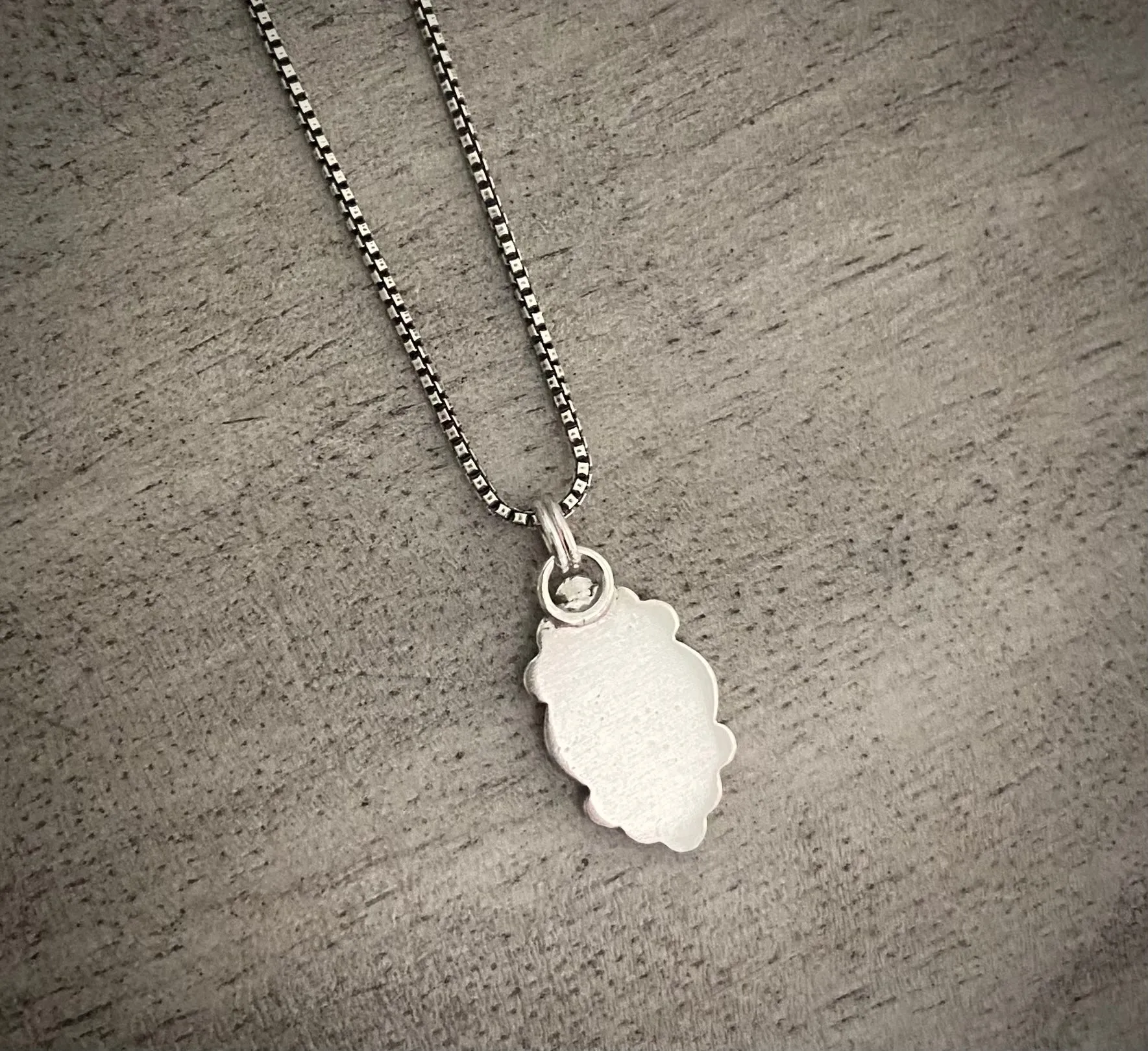 Marquise Silver Charm Necklace