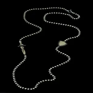 Men’s Sterling Silver Sword & Shield Chain