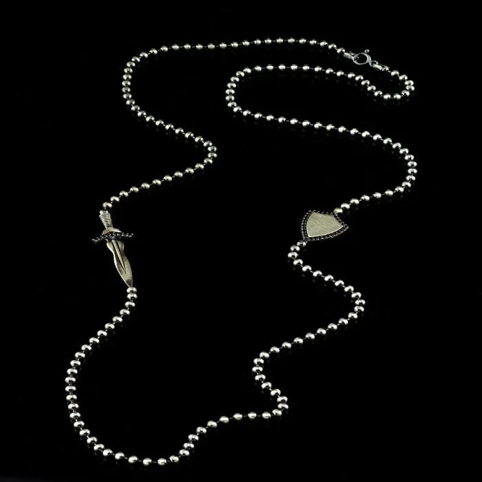 Men’s Sterling Silver Sword & Shield Chain