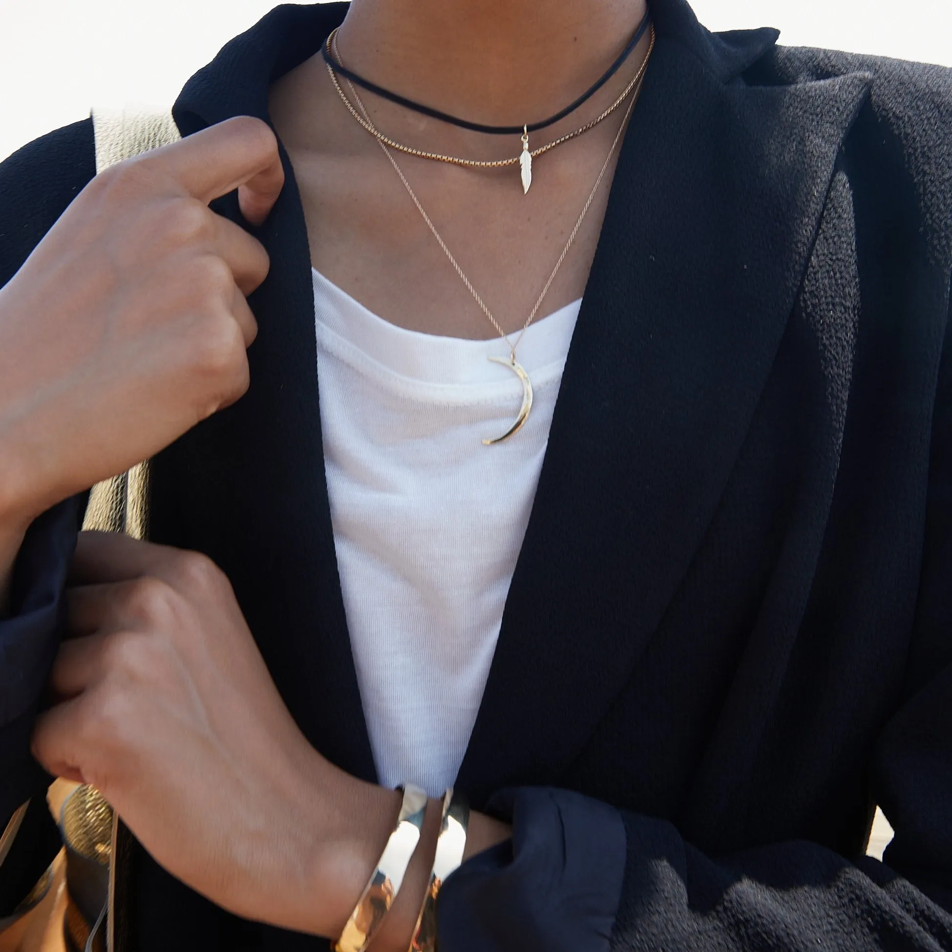 Moon Necklace - Gold