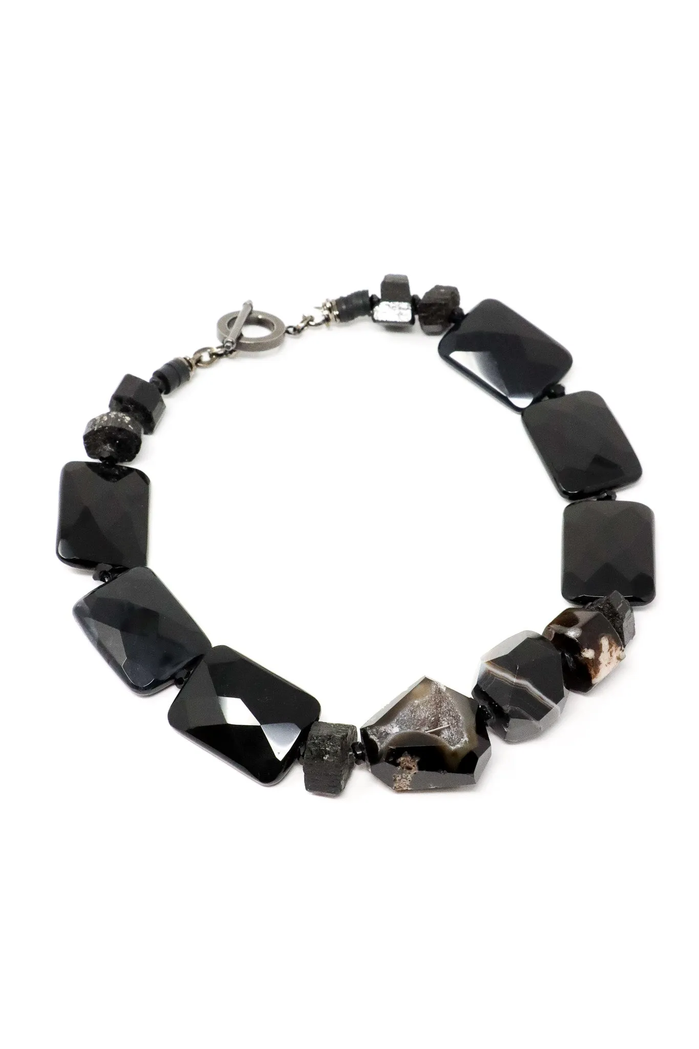 Mya Lambrecht Black Agate Necklace