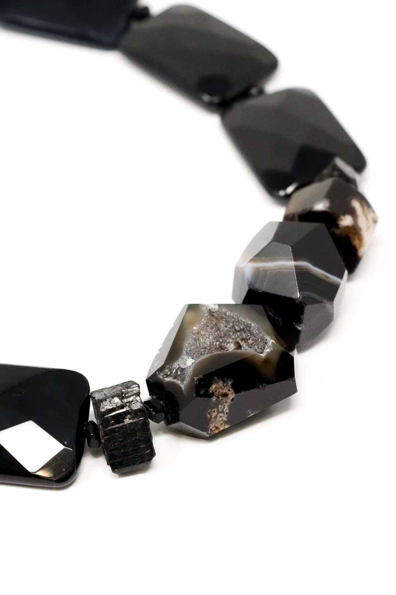 Mya Lambrecht Black Agate Necklace