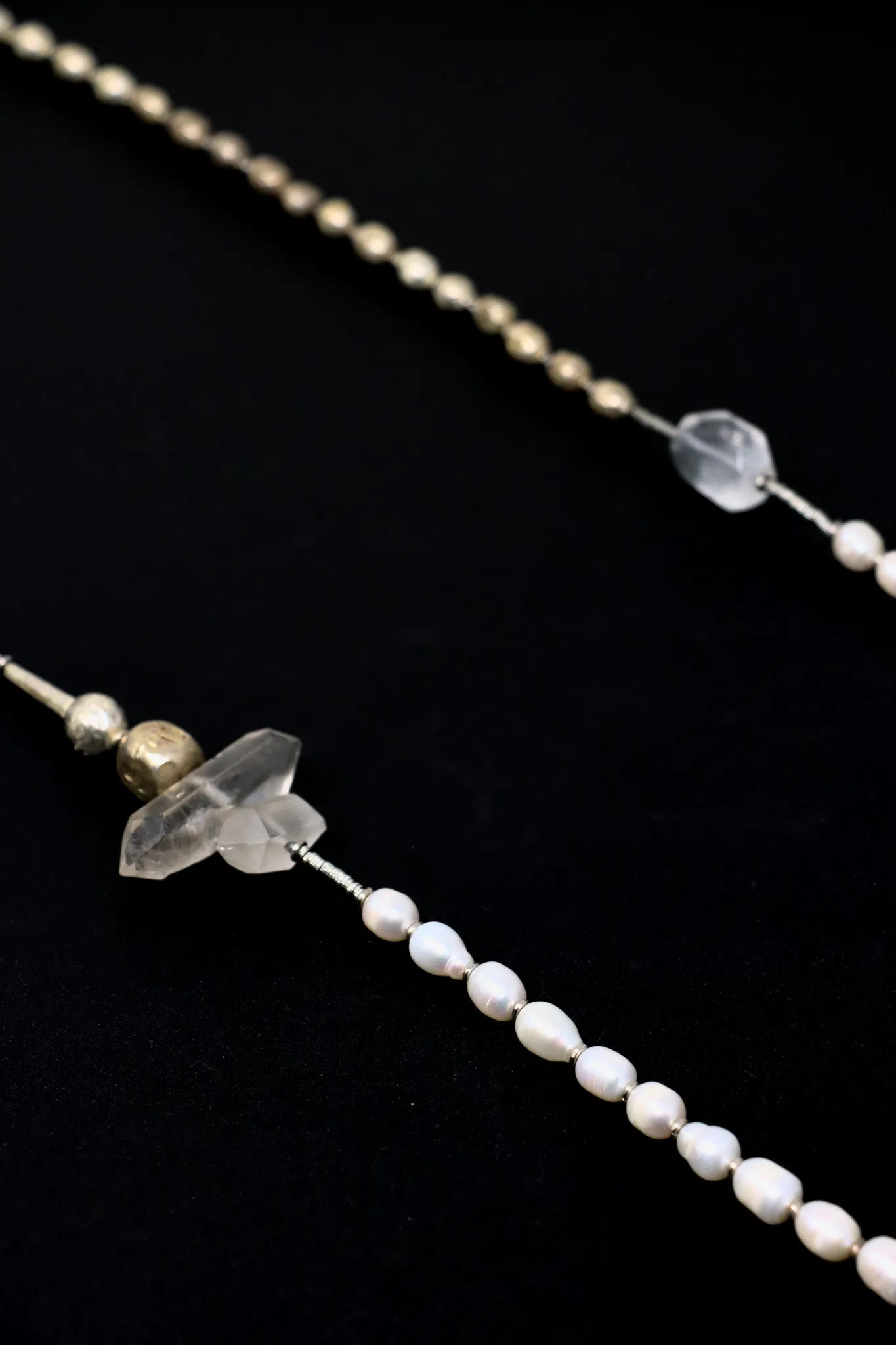 Mya Lambrecht Crystal Pearl Necklace