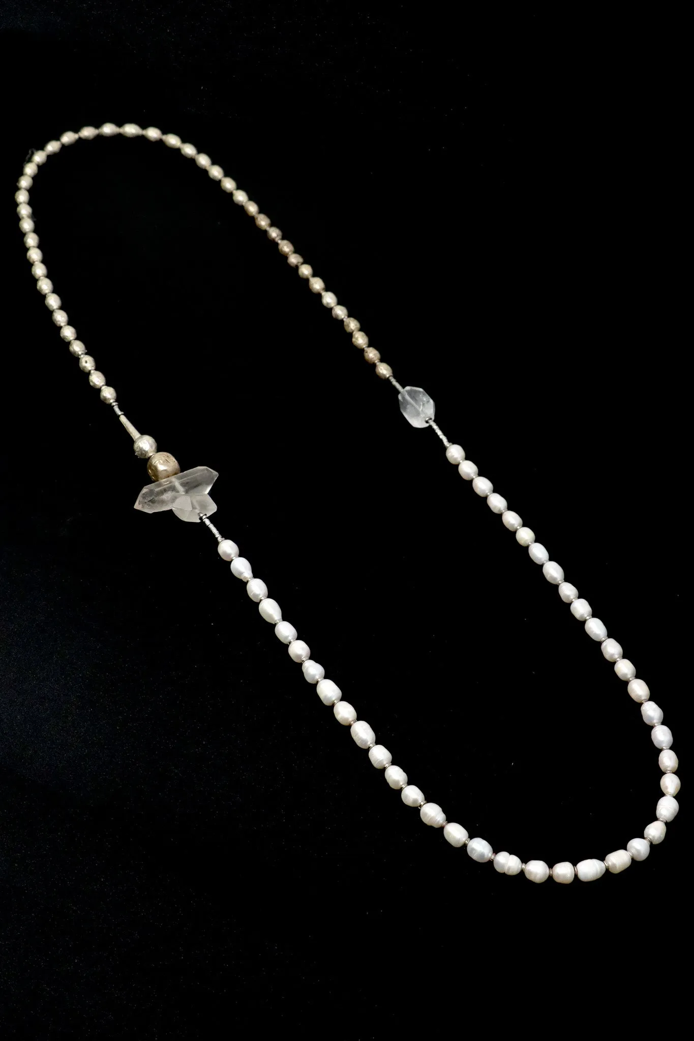 Mya Lambrecht Crystal Pearl Necklace