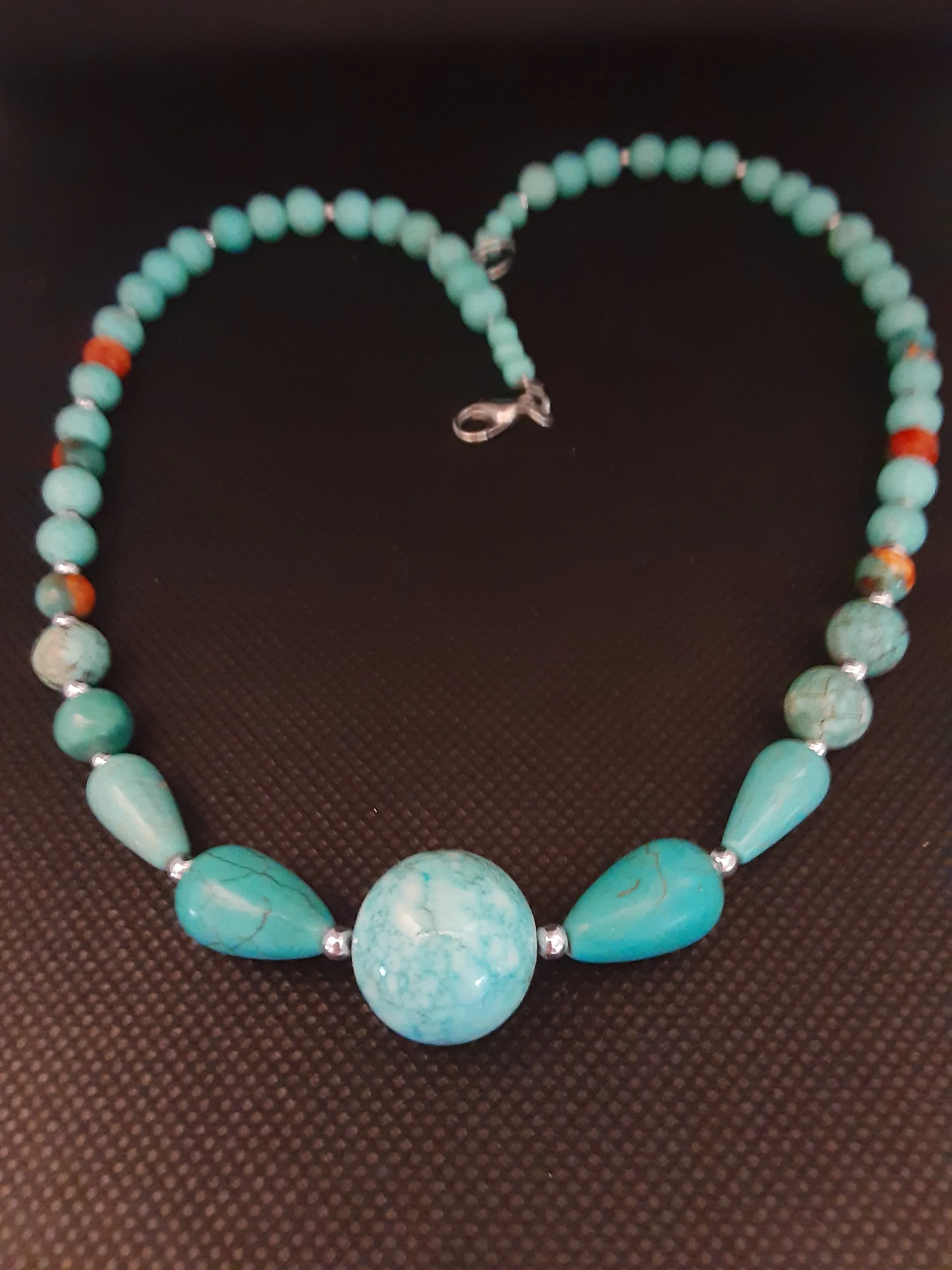 N #147 She always look Amazing Wearing her Southwestern Necklace.