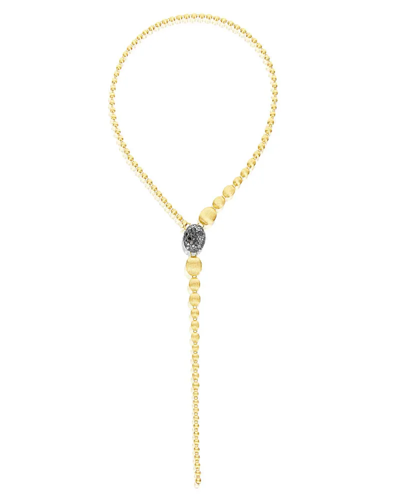 Nanis 18k Yellow Gold Reverse Diamond and Ruby Convertible Necklace