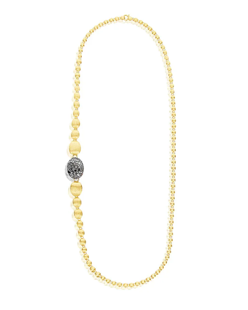 Nanis 18k Yellow Gold Reverse Diamond and Ruby Convertible Necklace