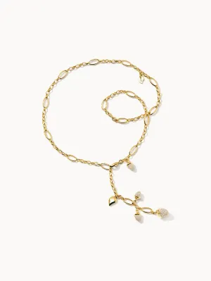 Necklace MIKADO Delicate 51 cm Diamond Pavé with Diamond Pavé