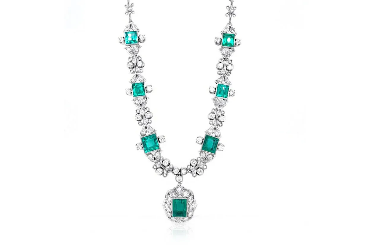 Necklace Unique Masterpiece Chivor Emerald