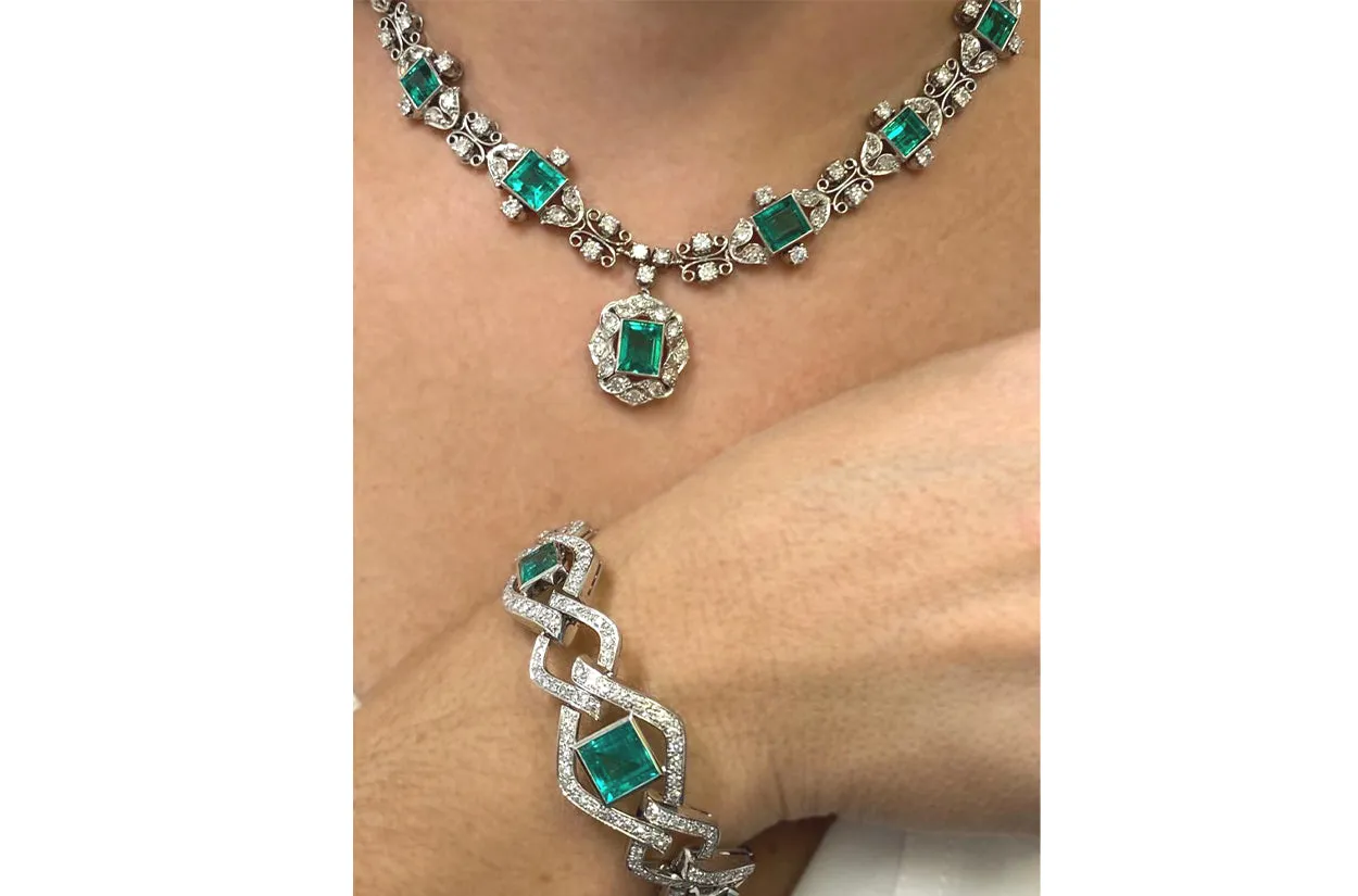 Necklace Unique Masterpiece Chivor Emerald
