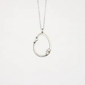 NEW! Encrusted Outlined Egg Necklace in by Branch
