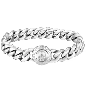 【NEW】12mm Miami Cuban Link Bracelet with SKULL Button Clasp