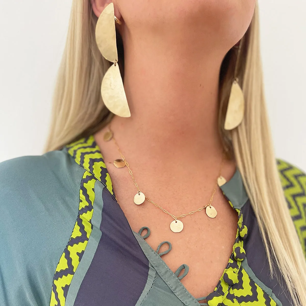 Nine Disc Necklace