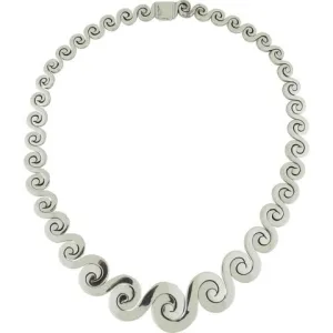 NY 114 GRADUATED WAVE NECKLACE