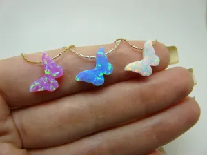 Opal Butterfly Necklace - 12 mesmerizing colors