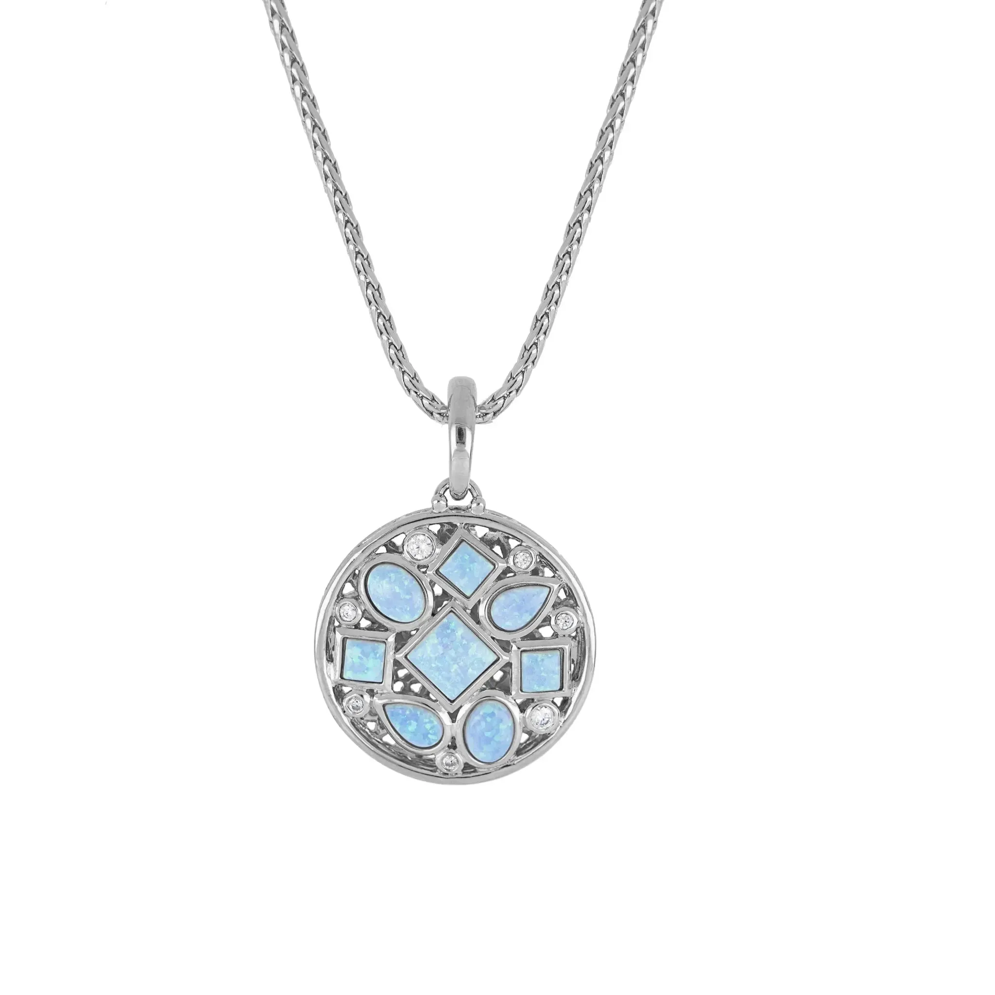 Opalas do Mar Collection - 8 Blue Opal Necklace