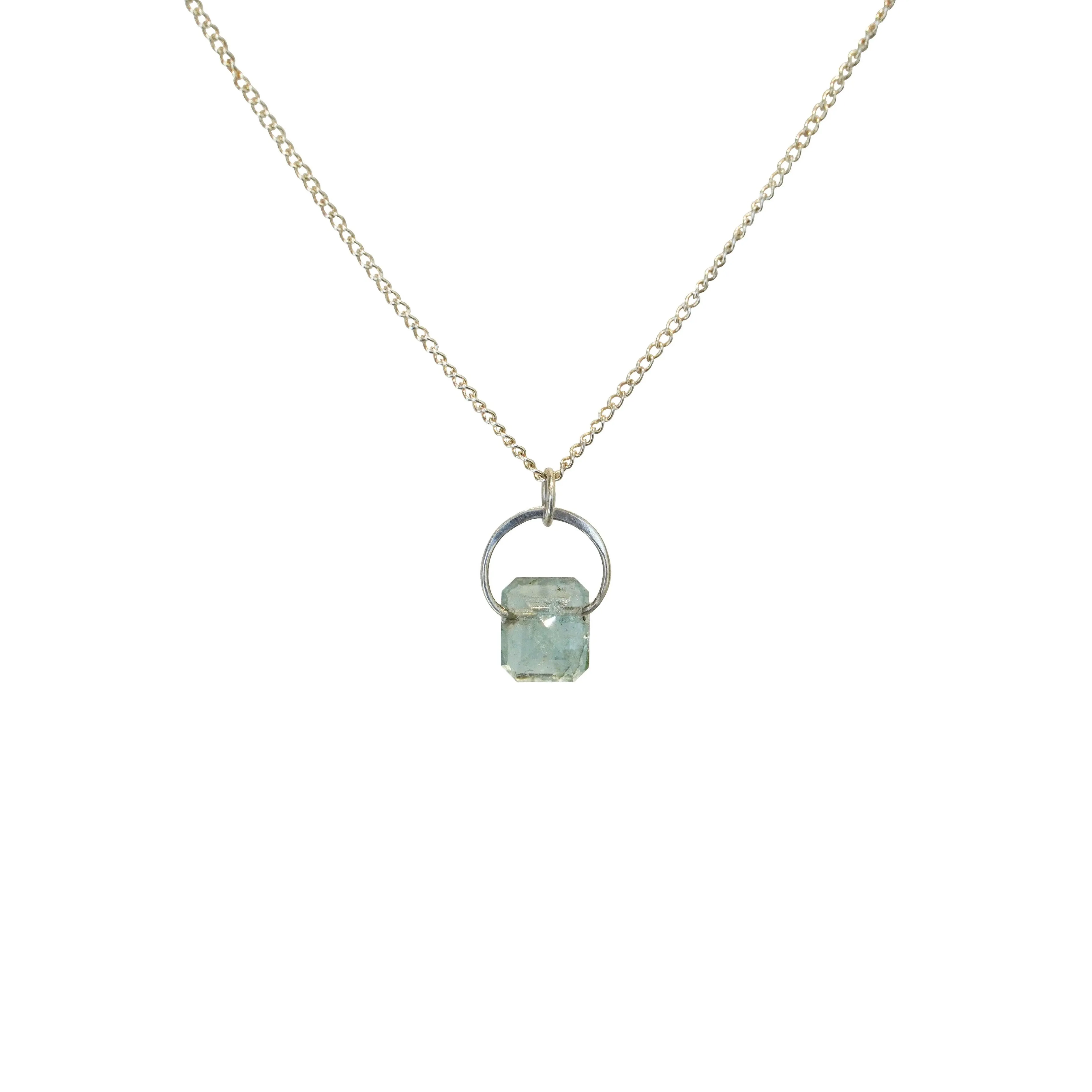 Opaque Aquamarine Necklace